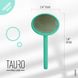 Розчіска-щітка дерев'яна кругла Tauro Pro Line, зубці 11 мм, mint, M