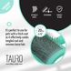 Расческа-щетка пластиковая Tauro Pro Line, зубчики 20 мм, mint