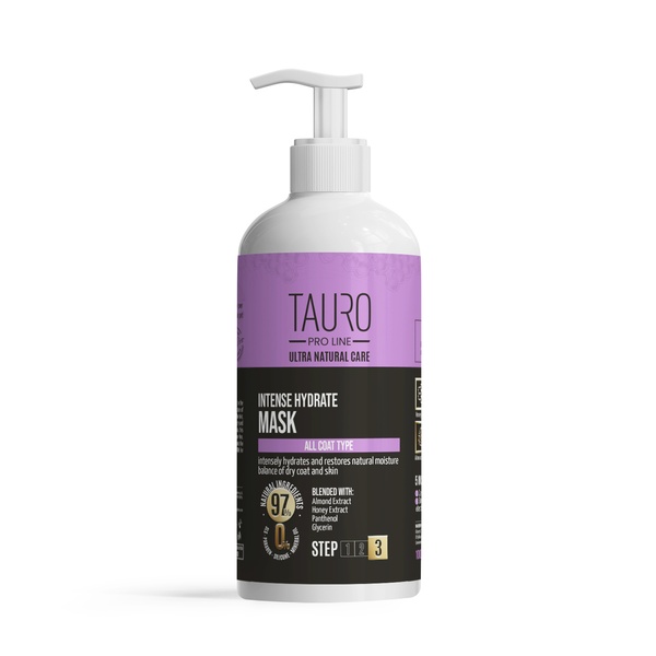 Інтенсивно зволожувальна маска для шкіри та шерсті собак і котів TAURO PRO LINE Ultra Natural Care Intense Hydrate Mask, 1000 мл