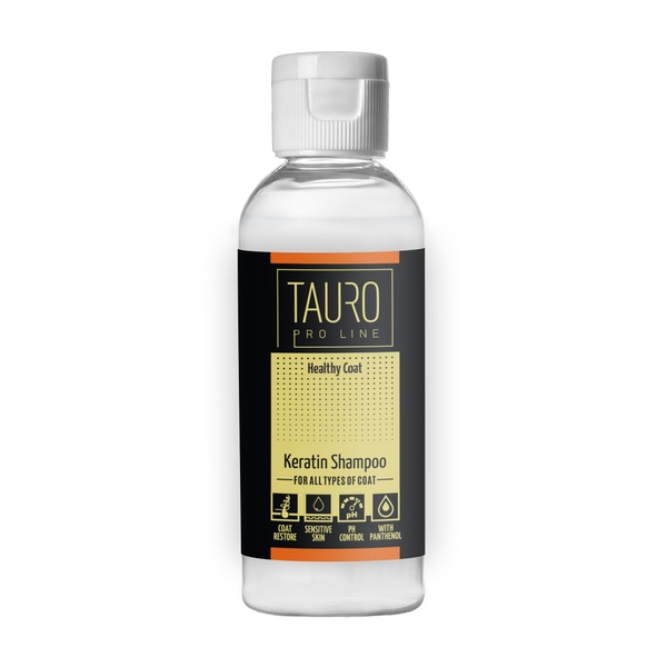 Для поддержания здоровья шерсти питомца Healthy Coat Keratin Shampoo 65 ml