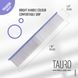 Розчіска з алюмінієвою ручкоюі зубцями з нержавіючої сталі Tauro pro line Ultra light line, 19 cm, purple