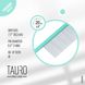 Расческа с алюминиевой ручкой и зубчиками из нержавеющей стали Tauro pro line Ultra light line, with tail, 18.3 cm, mint color
