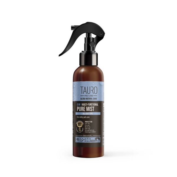 Багатофункціональний засіб для догляду за домашніми тваринами Tauro Pro Line Ultra Natural Care 6in1 Pure Mist 150ml